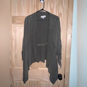 Knox Rose green open front cardigan bolero overlay size S